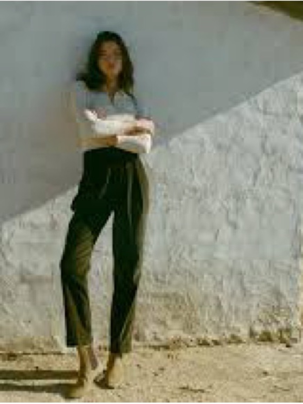 Doen Zelda High-Rise Corduroy Pants Dark Green